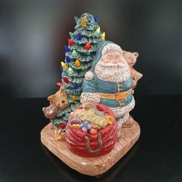 Wee Crafts Ceramic Light Up Santa & Christmas Tree Dog Cat Toys LOOK WHO'S HERE! - Picture 3 of 15